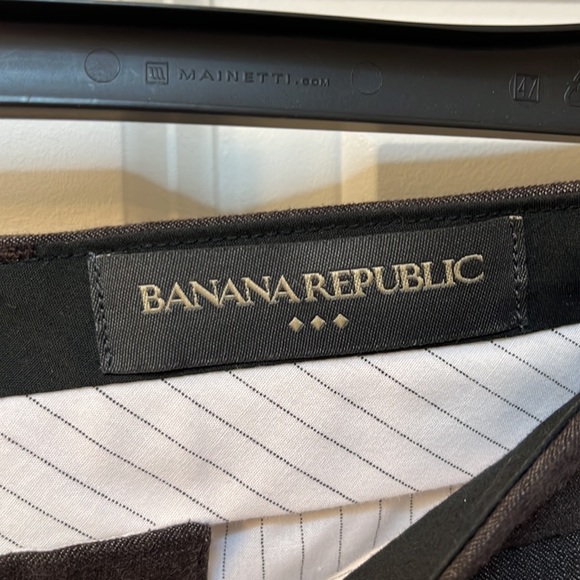 Banana Republic Men’s Wool Grey / Brown Dress Pants Slacks Size 35/34 - Picture 4 of 6